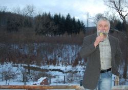 Tonda Vrba při oslavách padesátky - Vápenky na Horňácku, 17. leden 2009